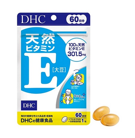 Viên uống bổ sung vitamin E DHC 60 viên Nhật Bản